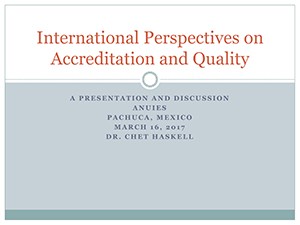 International Perspectives on Quality and Accreditation